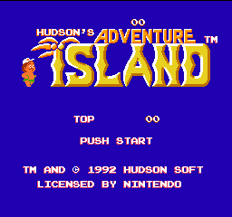 Adventure Island Classic Title Screen